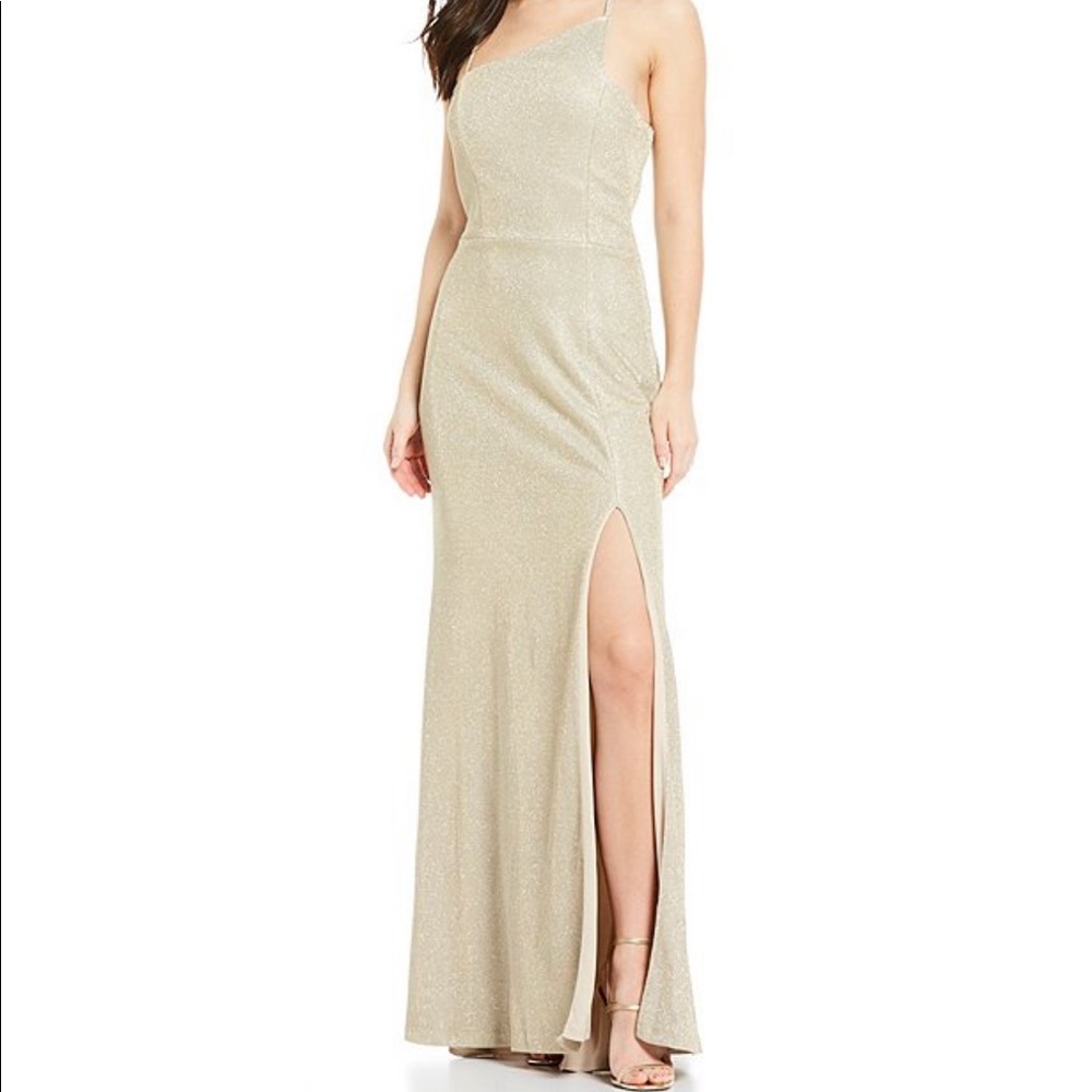 Gold/silver prom dress